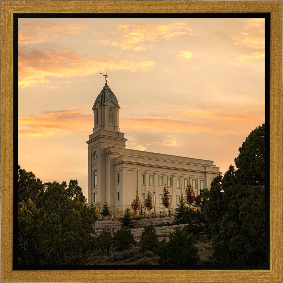 Cedar City Temple Blessings From Above Gallery Wrap
