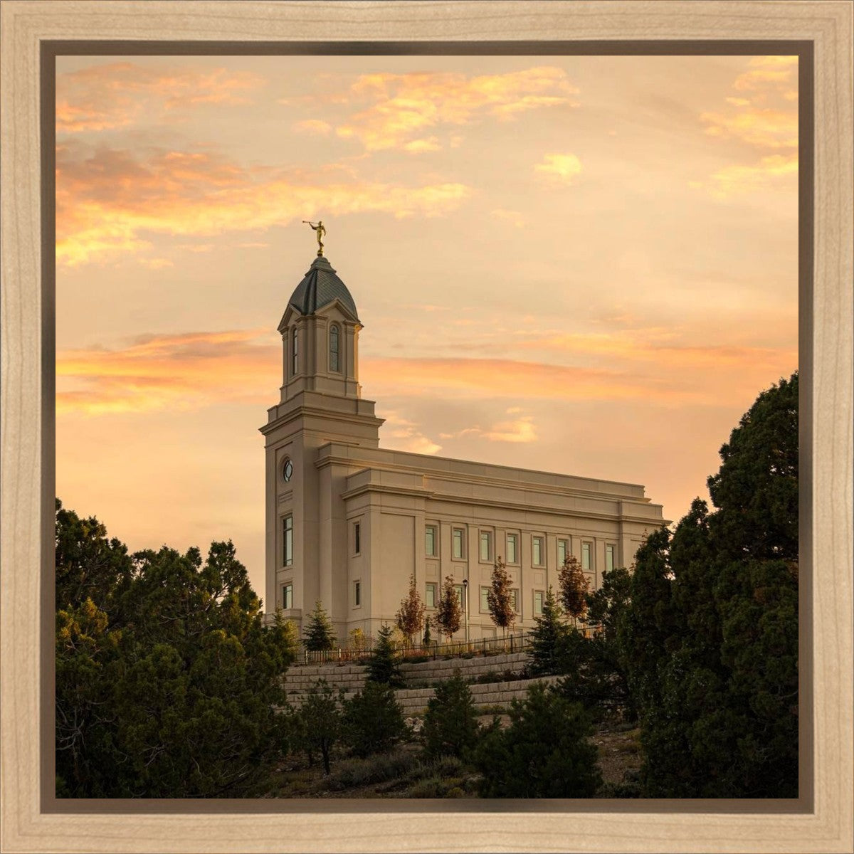 Cedar City Temple Blessings From Above Gallery Wrap