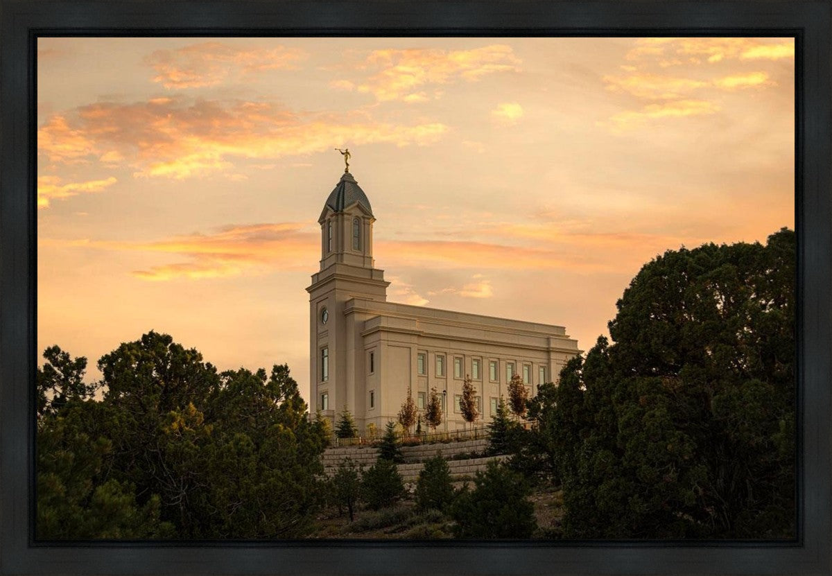 Cedar City Temple Blessings From Above Gallery Wrap