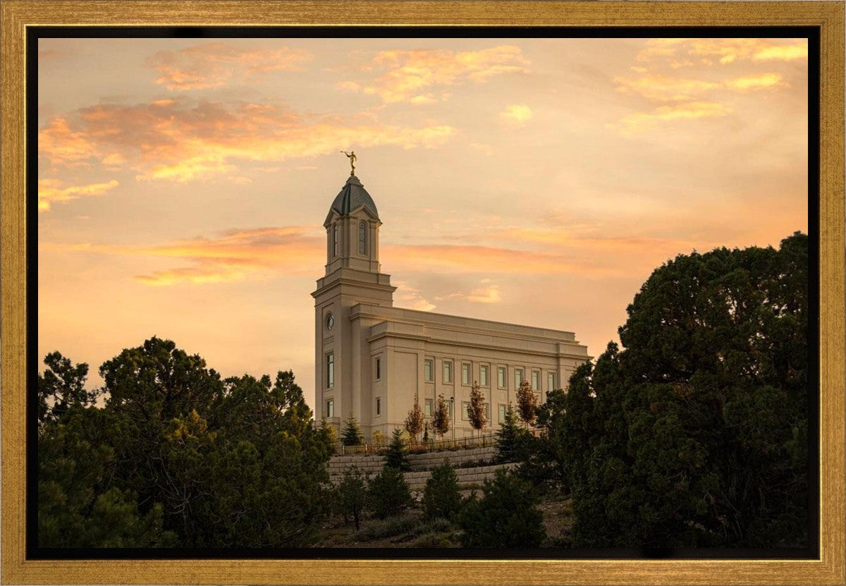 Cedar City Temple Blessings From Above Gallery Wrap