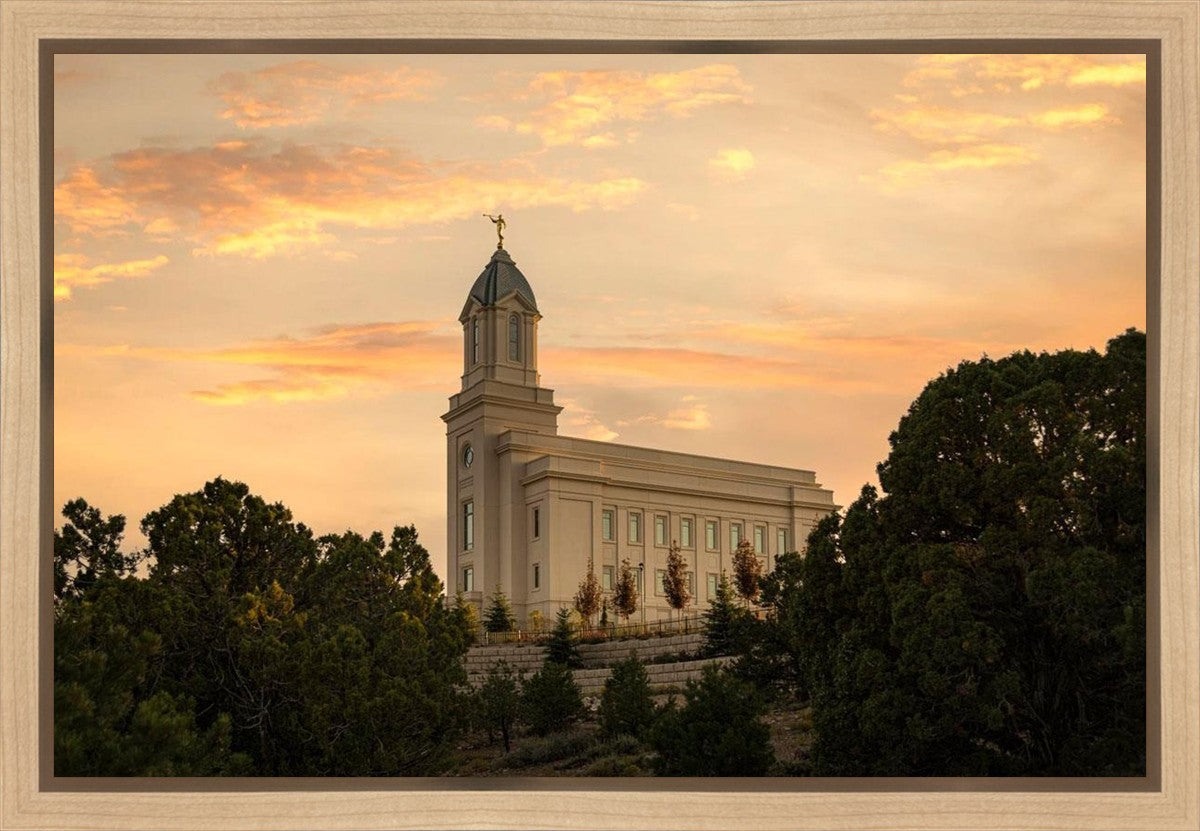 Cedar City Temple Blessings From Above Gallery Wrap