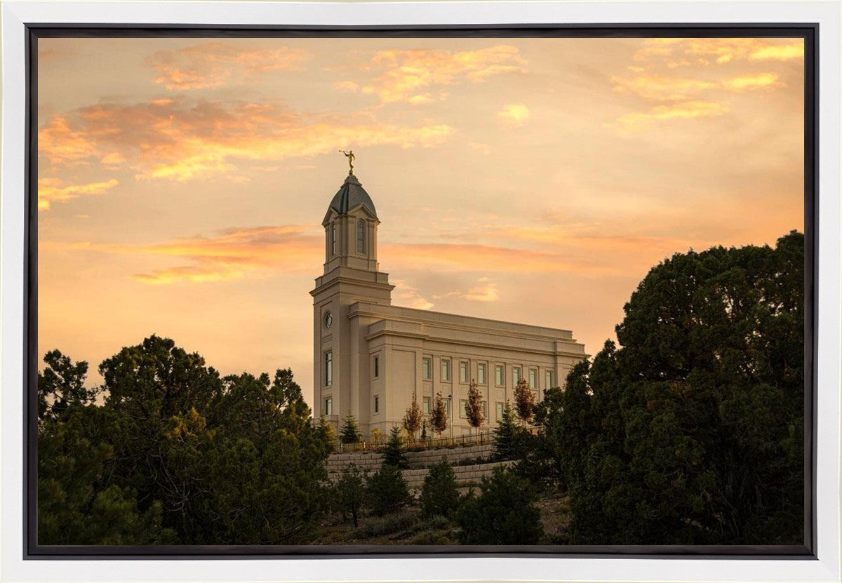 Cedar City Temple Blessings From Above Gallery Wrap