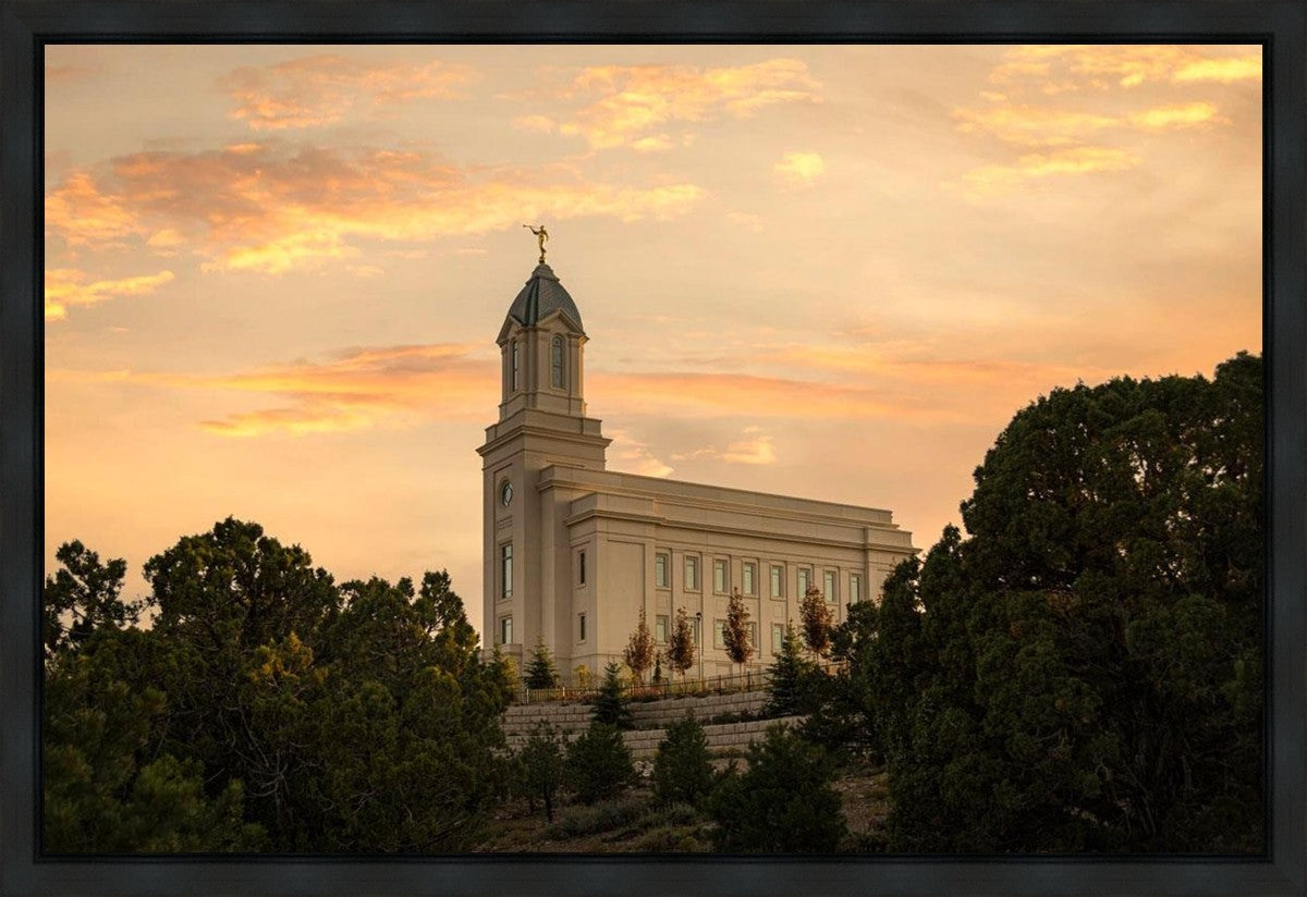 Cedar City Temple Blessings From Above Gallery Wrap