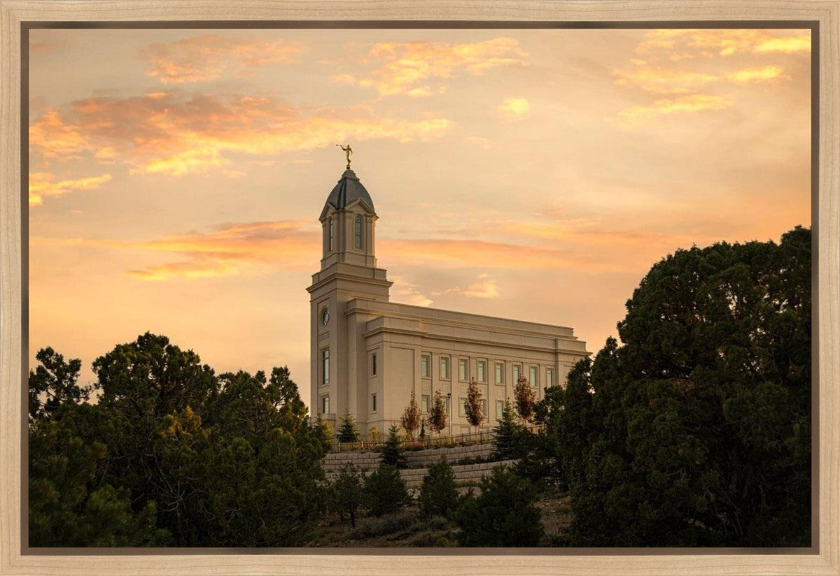 Cedar City Temple Blessings From Above Gallery Wrap
