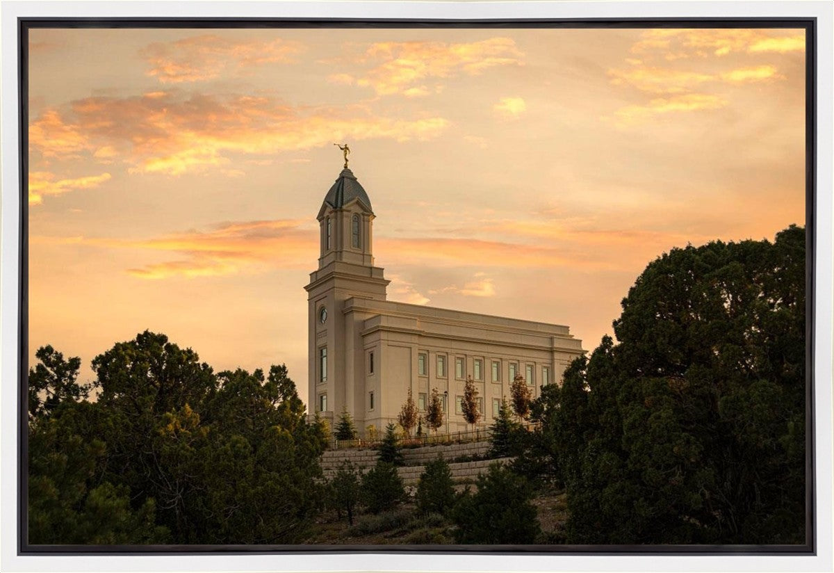 Cedar City Temple Blessings From Above Gallery Wrap