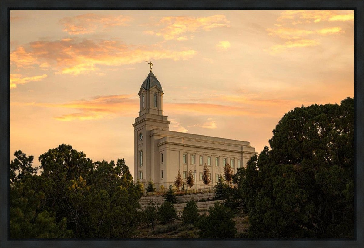 Cedar City Temple Blessings From Above Gallery Wrap