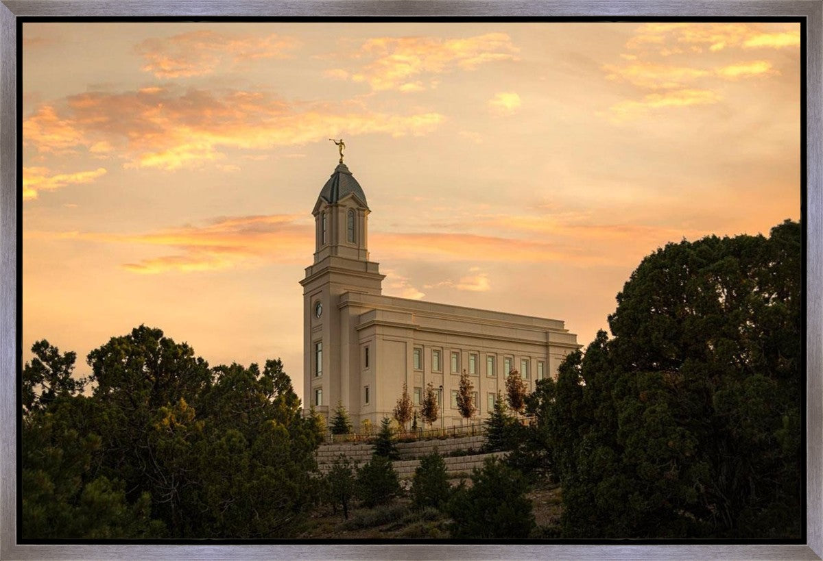 Cedar City Temple Blessings From Above Gallery Wrap