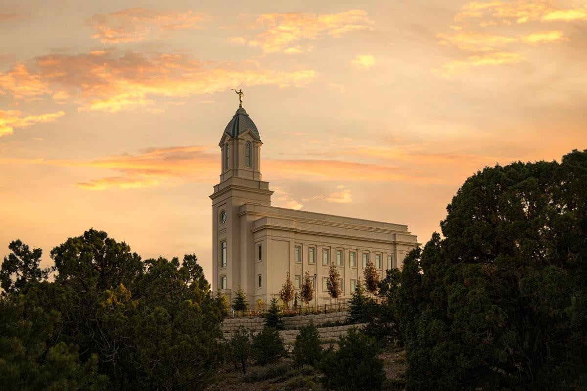 Cedar City Temple Blessings From Above Gallery Wrap