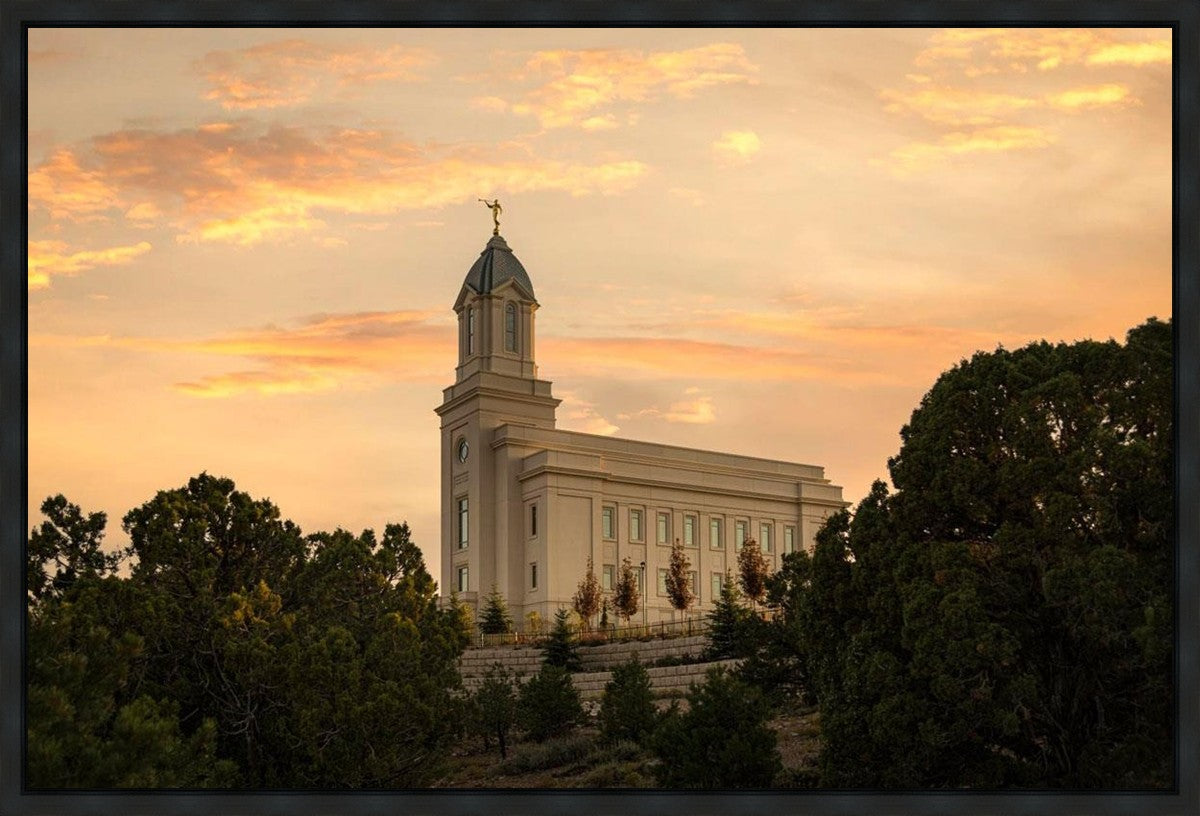 Cedar City Temple Blessings From Above Gallery Wrap