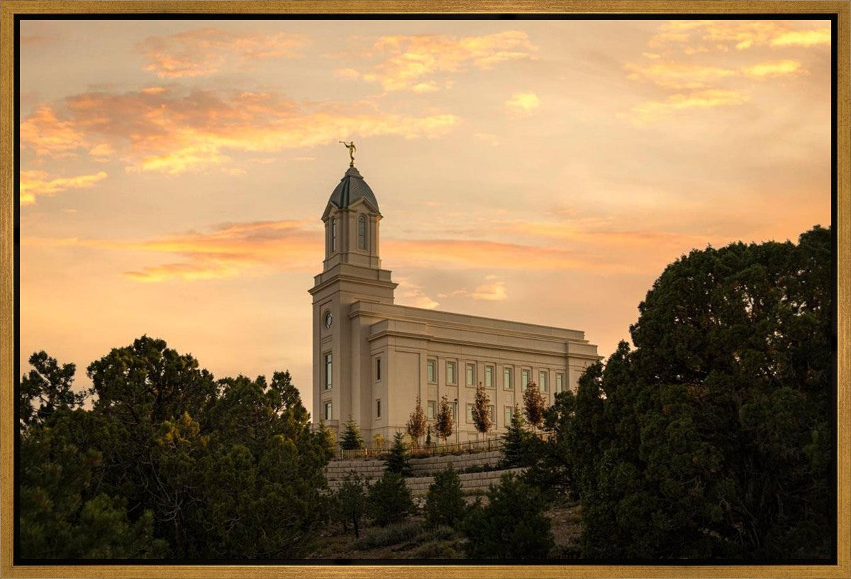 Cedar City Temple Blessings From Above Gallery Wrap