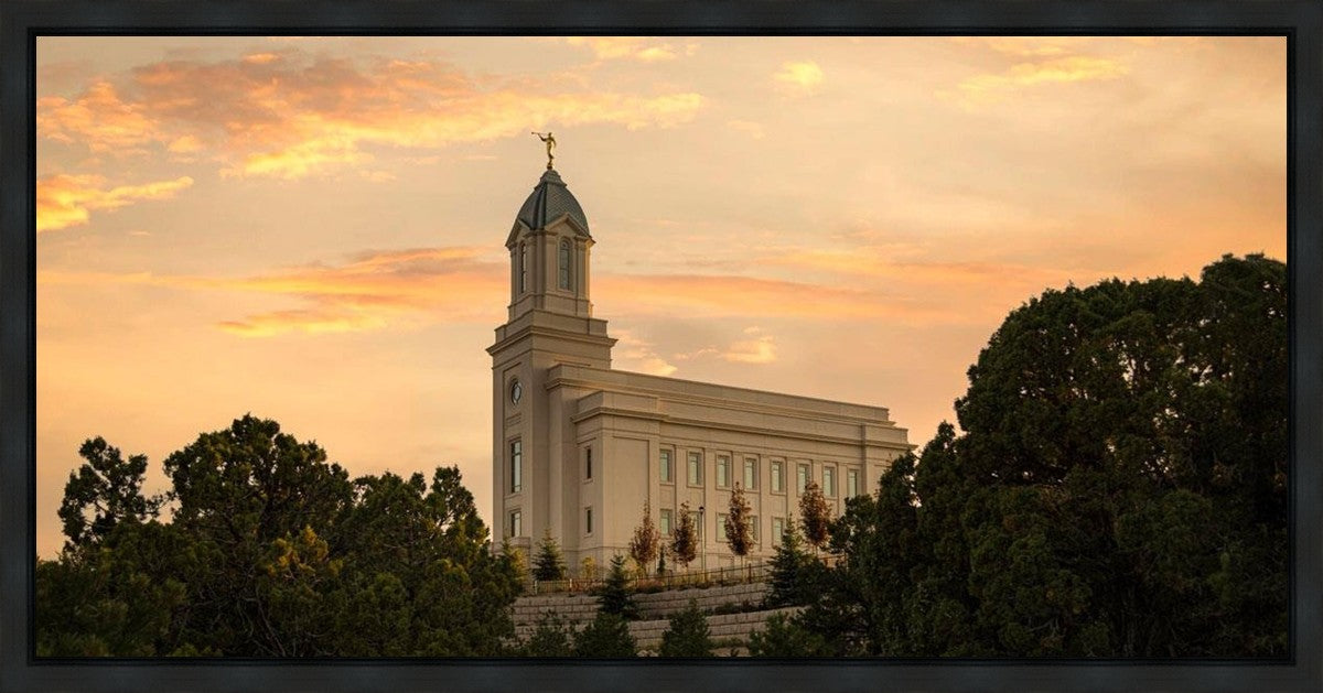 Cedar City Temple Blessings From Above Gallery Wrap