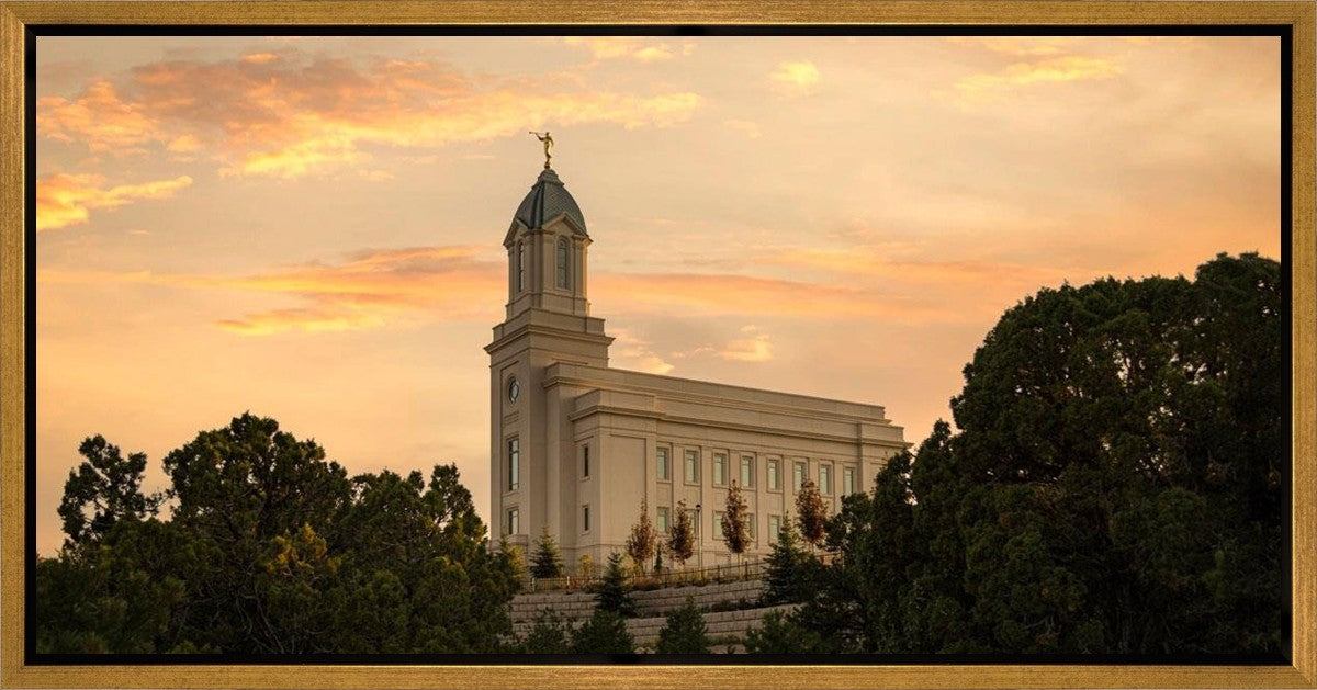 Cedar City Temple Blessings From Above Gallery Wrap