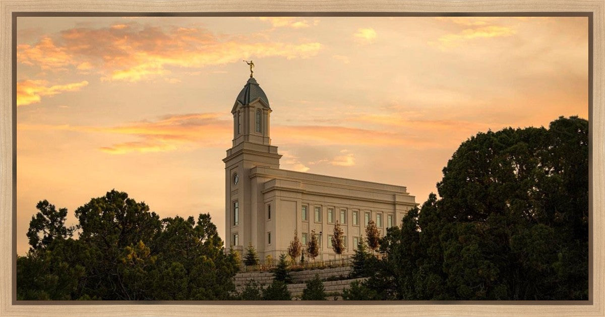 Cedar City Temple Blessings From Above Gallery Wrap