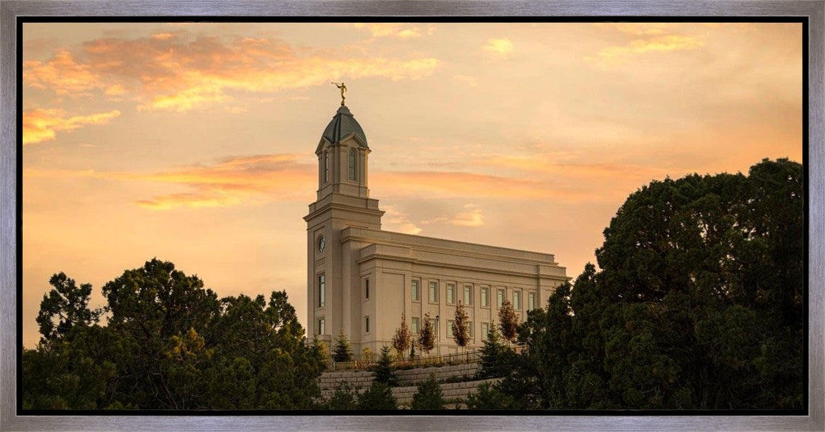 Cedar City Temple Blessings From Above Gallery Wrap