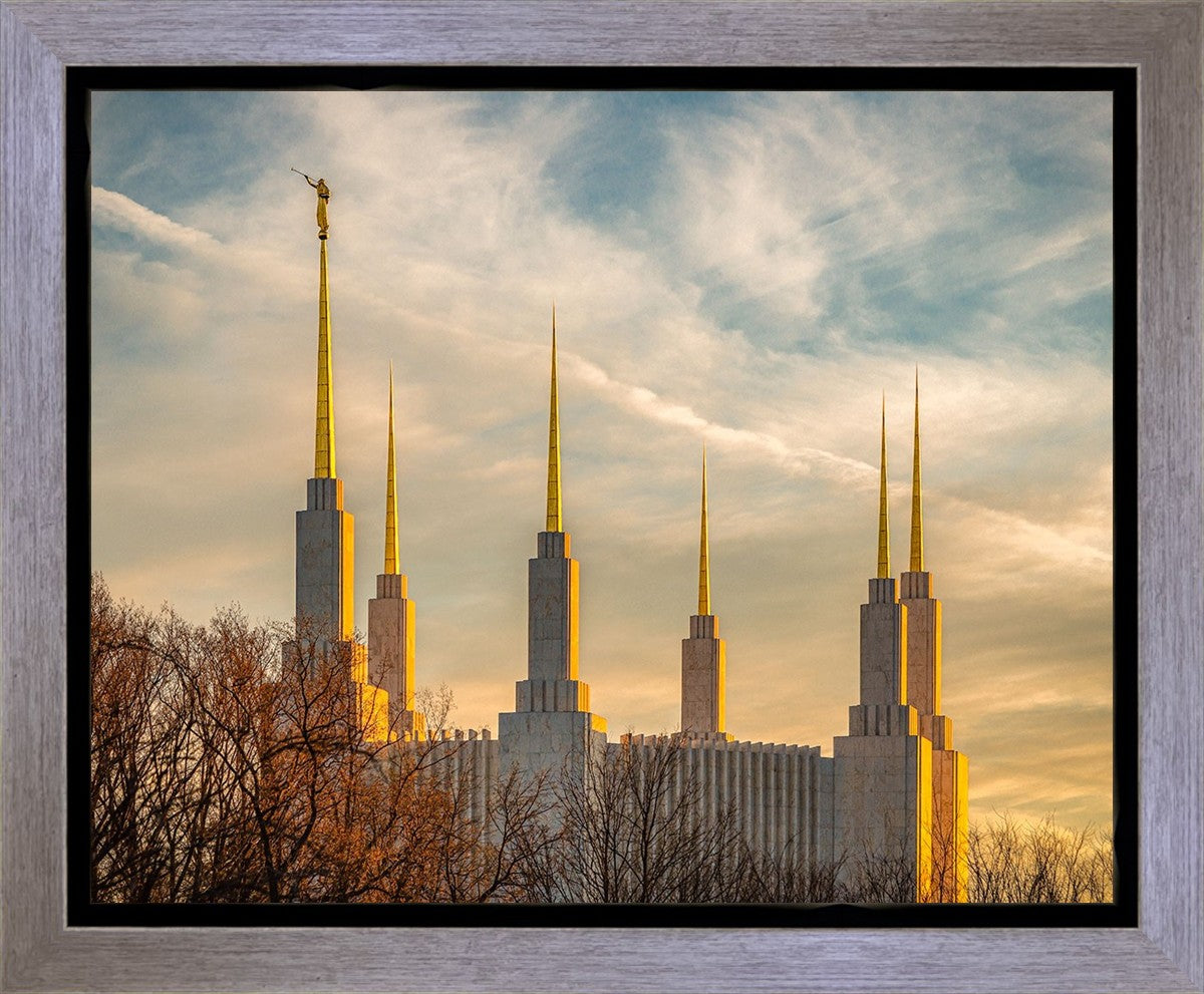 Golden Hour Washington DC Temple Gallery Wrap