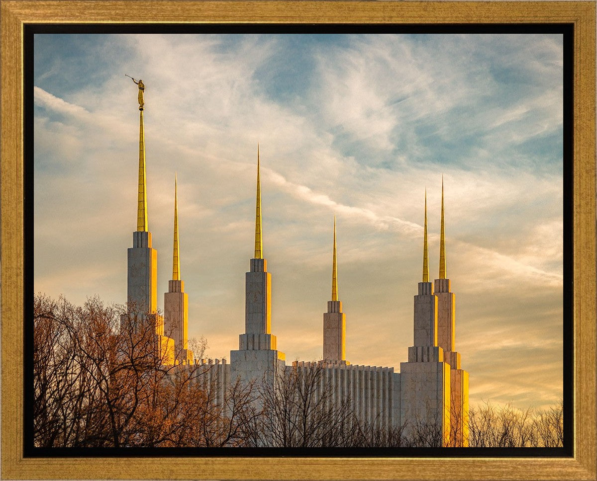 Golden Hour Washington DC Temple Gallery Wrap