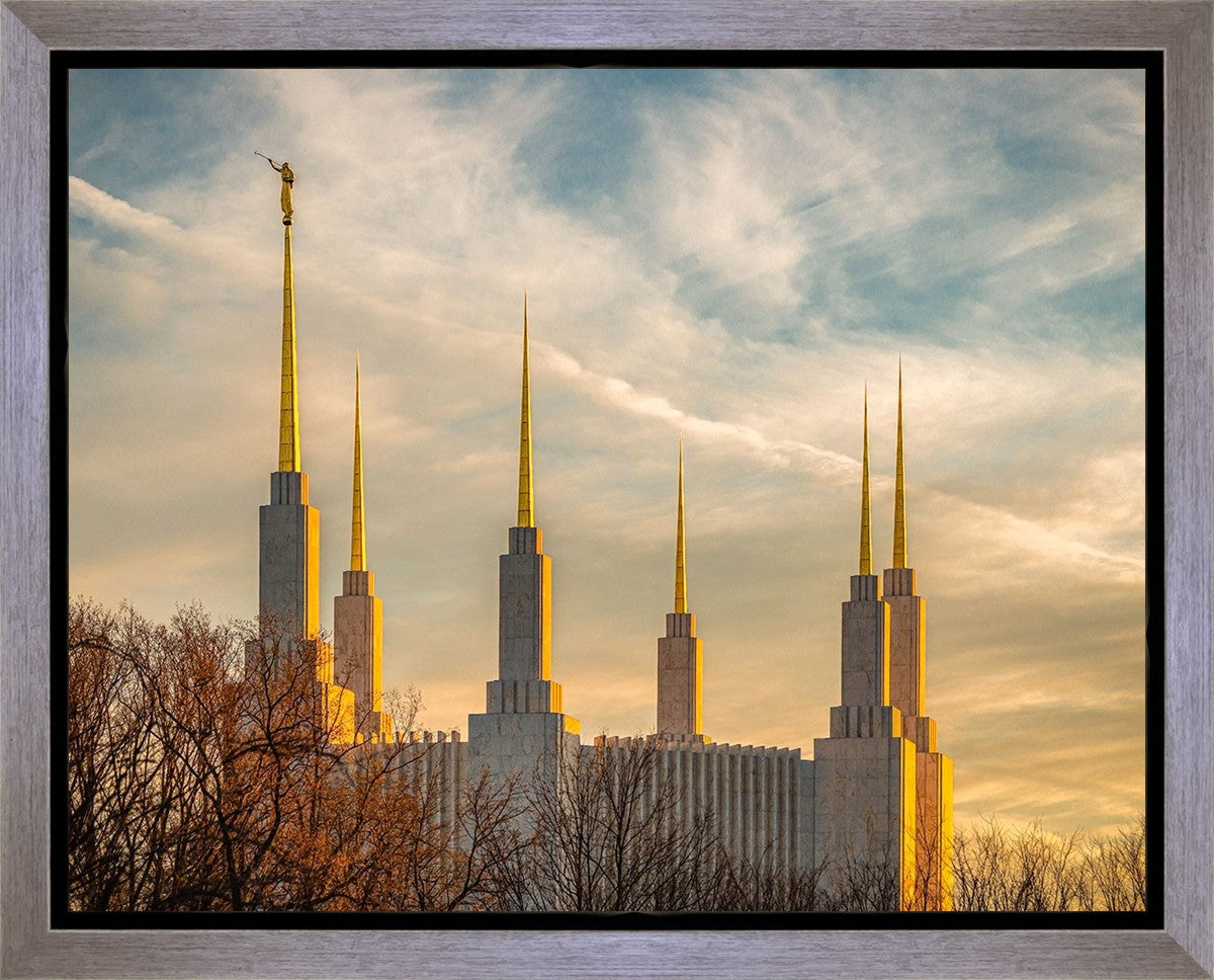 Golden Hour Washington DC Temple Gallery Wrap