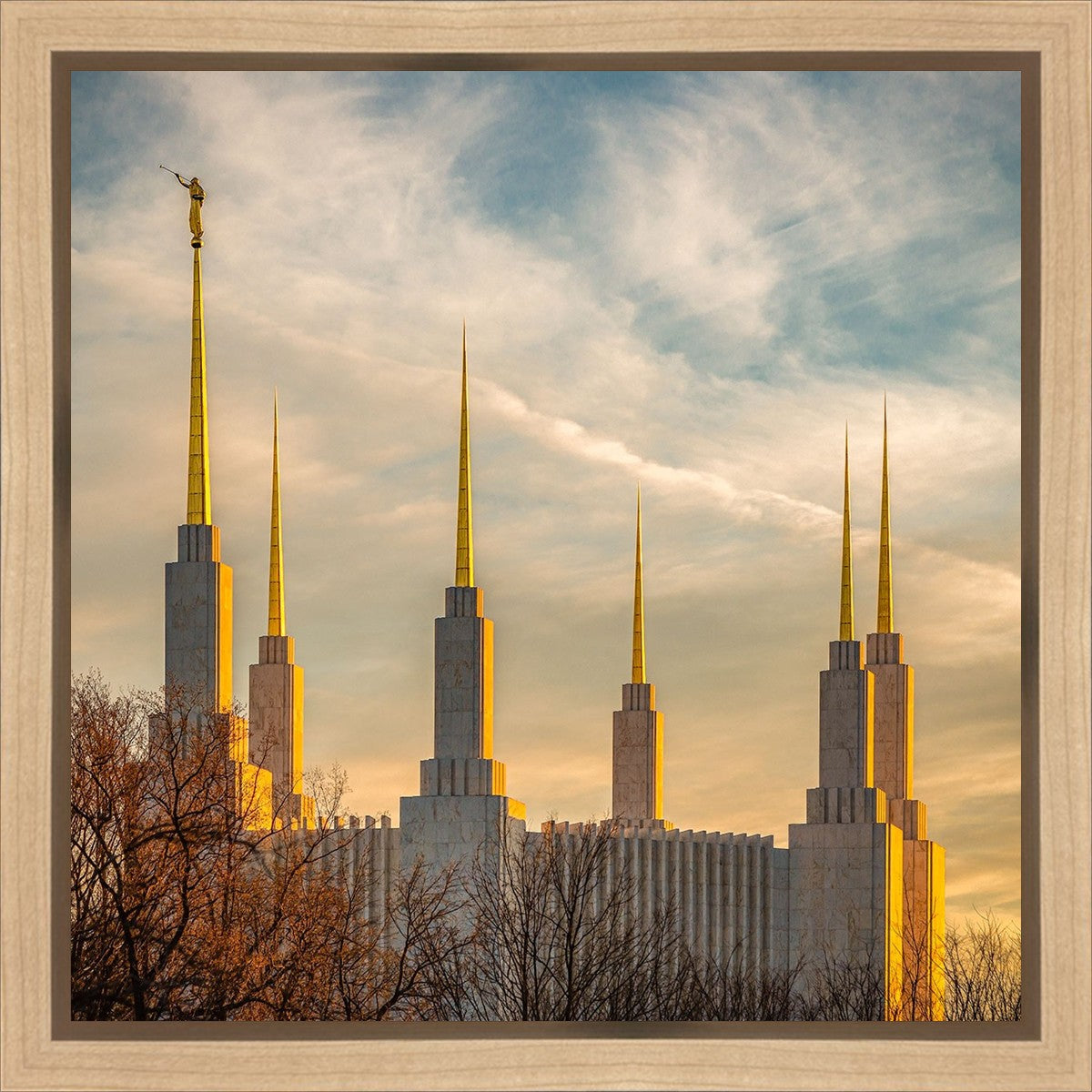 Golden Hour Washington DC Temple Gallery Wrap