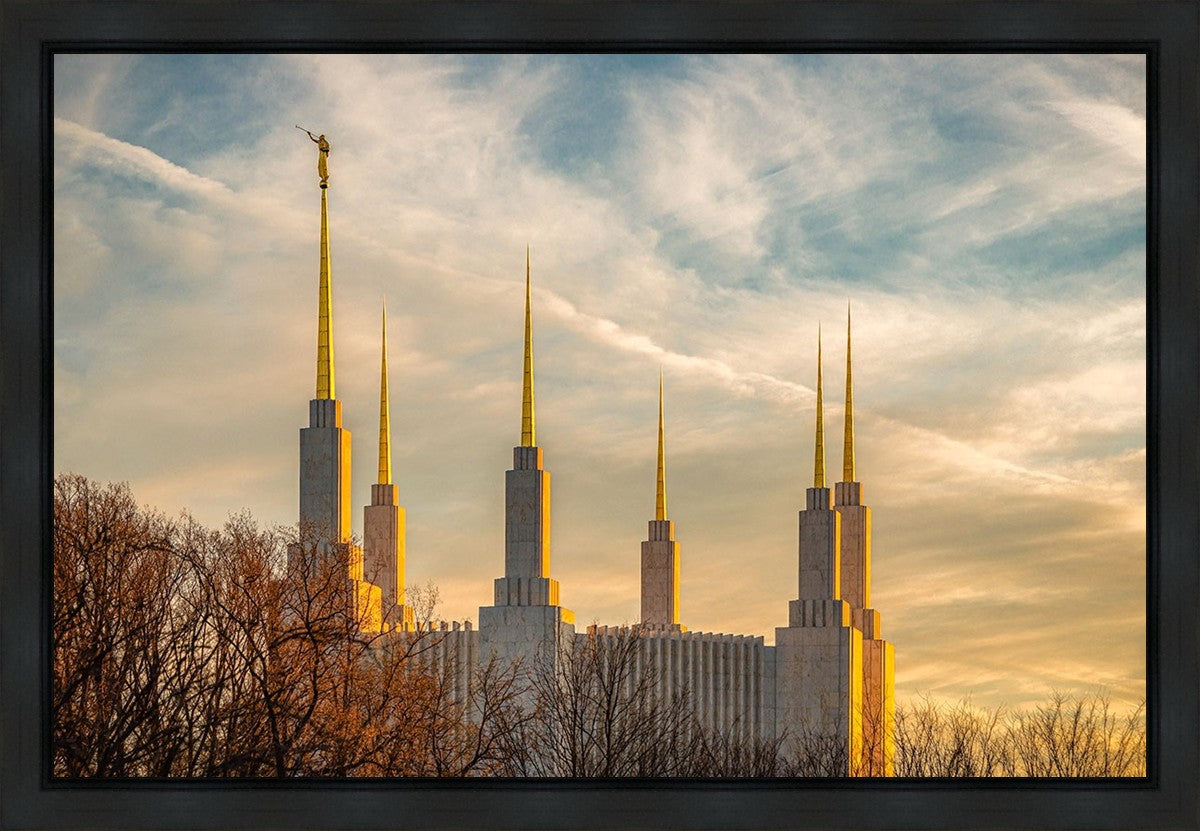 Golden Hour Washington DC Temple Gallery Wrap