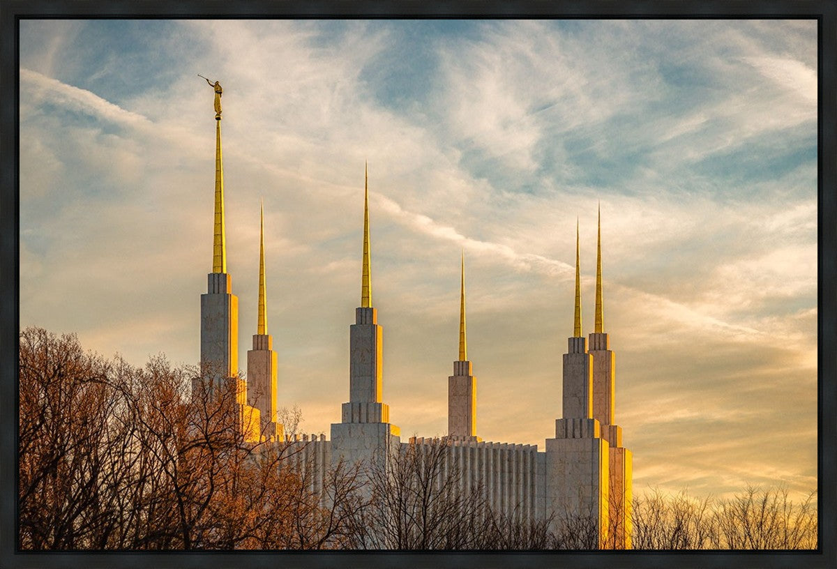 Golden Hour Washington DC Temple Gallery Wrap