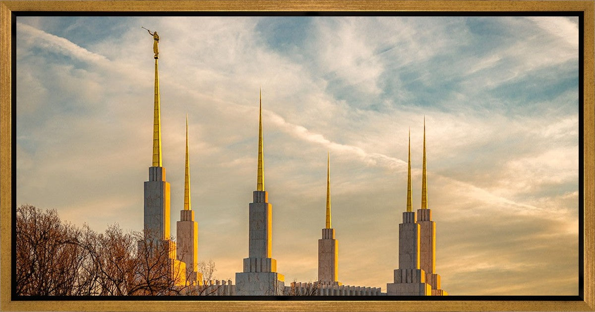 Golden Hour Washington DC Temple Gallery Wrap