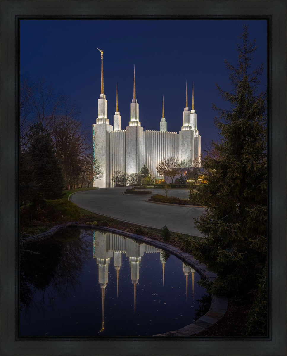 Washington DC Majestic Blue Gallery Wrap