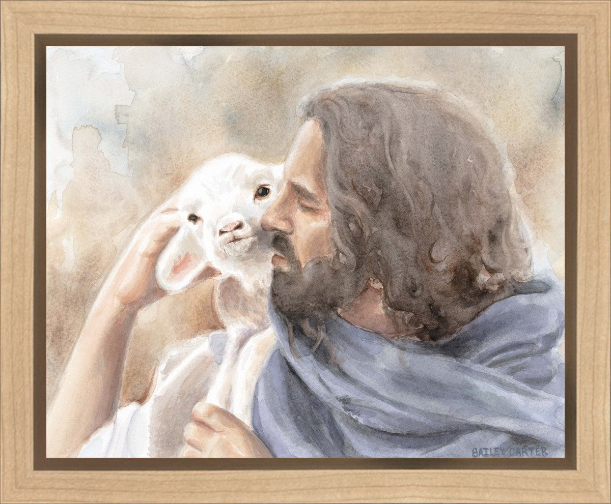 Jesus and the Lamb Gallery Wrap