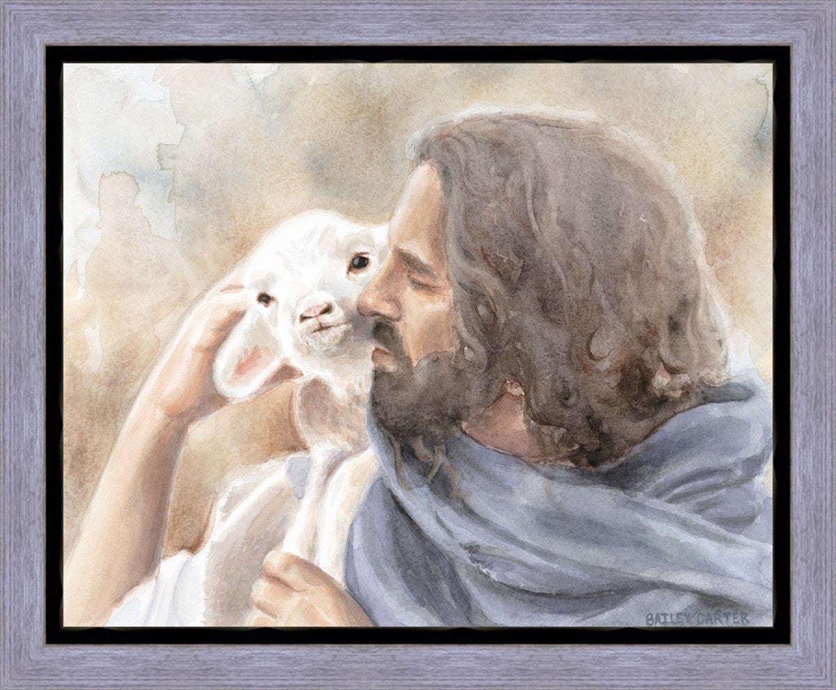 Jesus and the Lamb Gallery Wrap