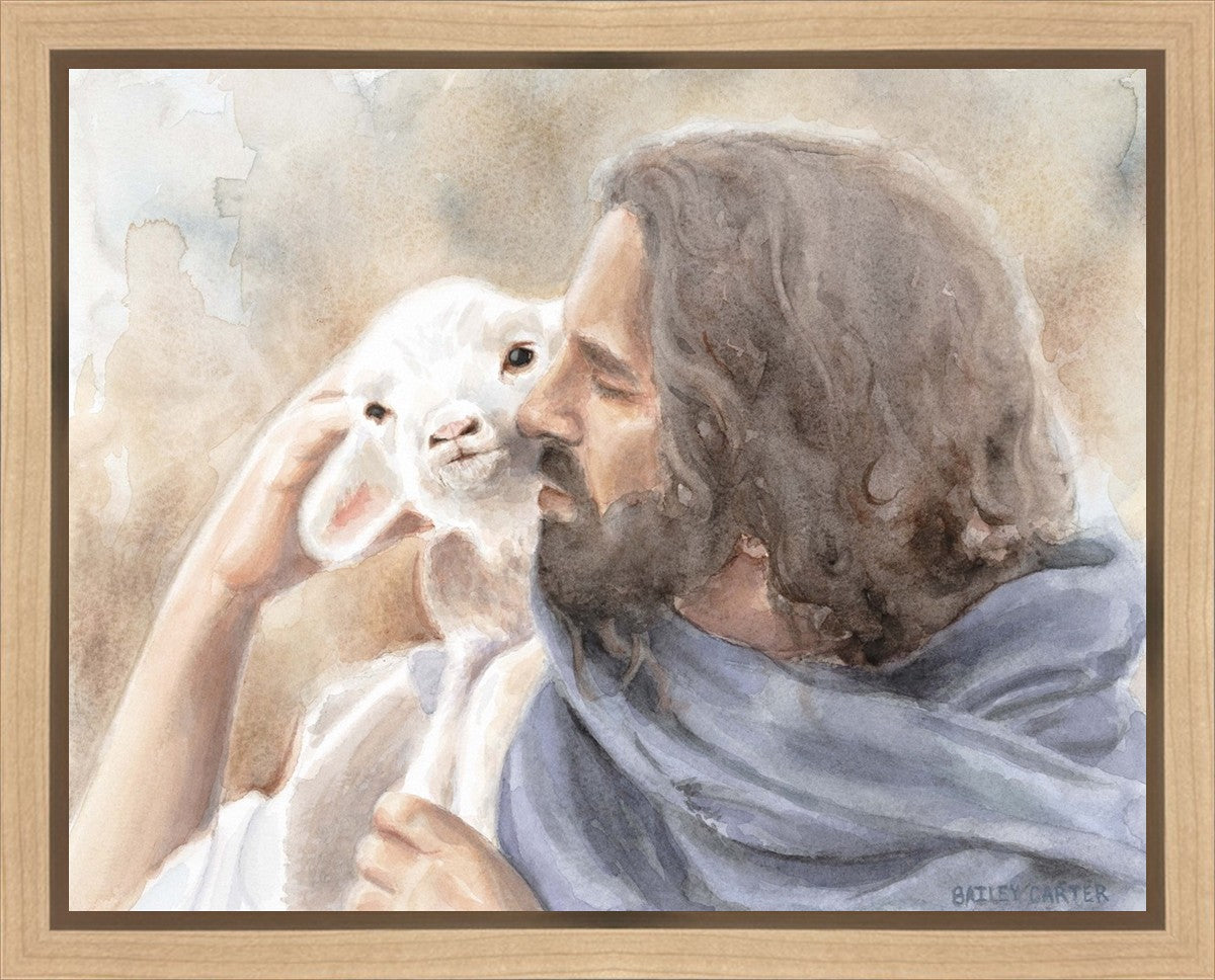 Jesus and the Lamb Gallery Wrap