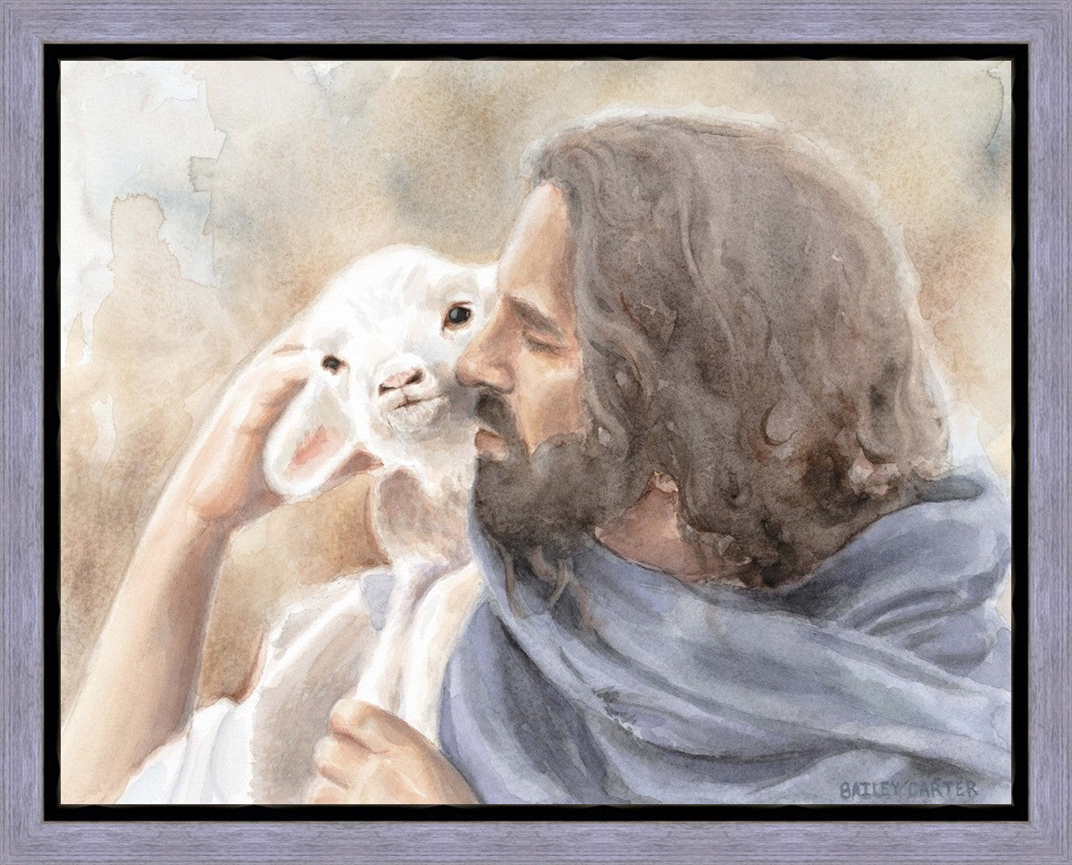 Jesus and the Lamb Gallery Wrap
