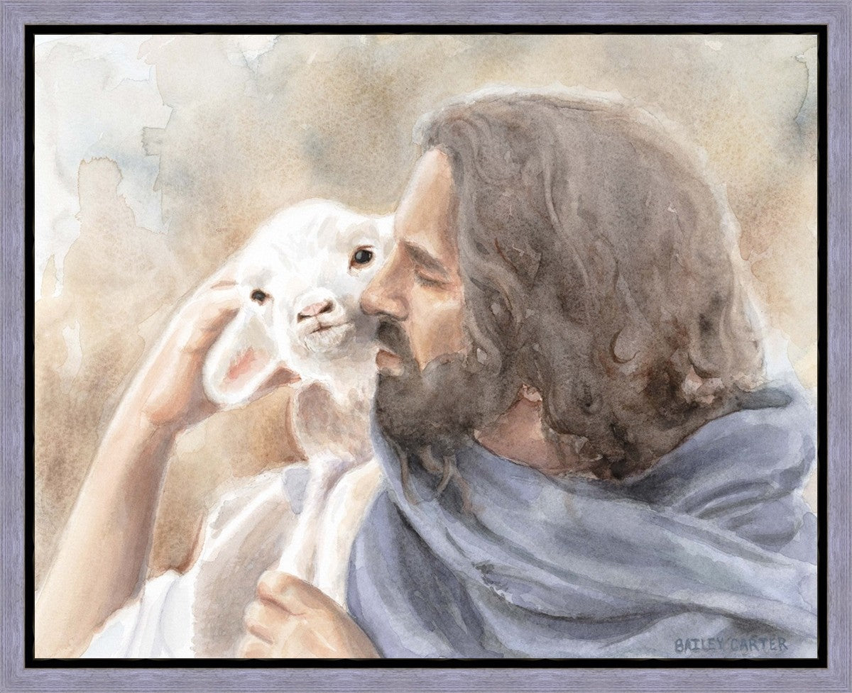 Jesus and the Lamb Gallery Wrap