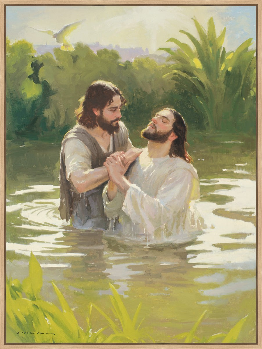 Baptism of The Savior Large Wall Art Gallery Wrap