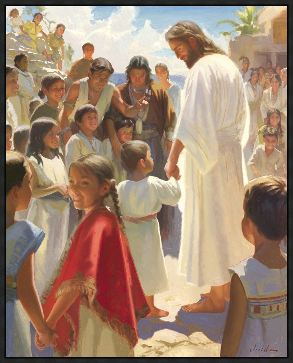 Jesus Stood in The Midst Large Wall Art Gallery Wrap