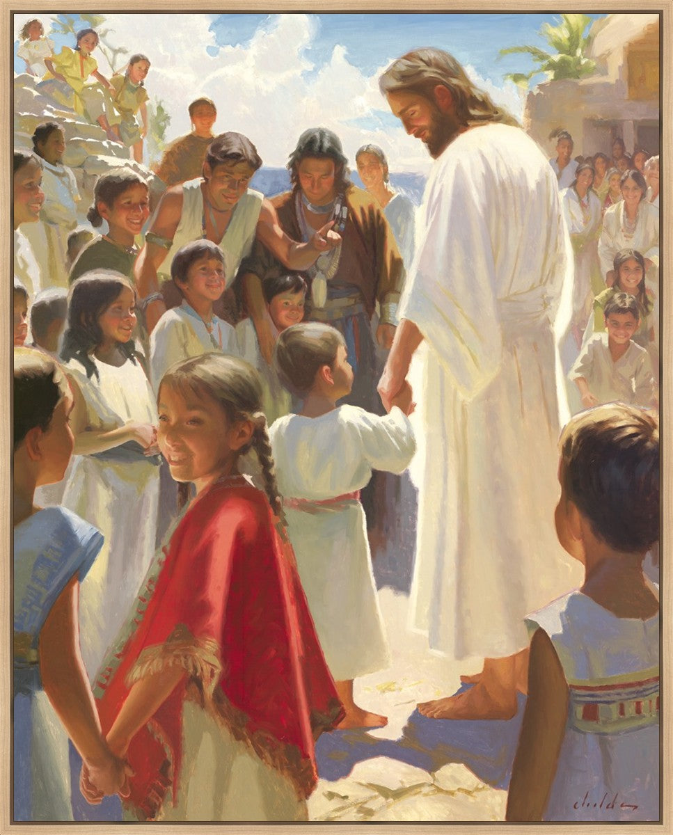 Jesus Stood in The Midst Large Wall Art Gallery Wrap