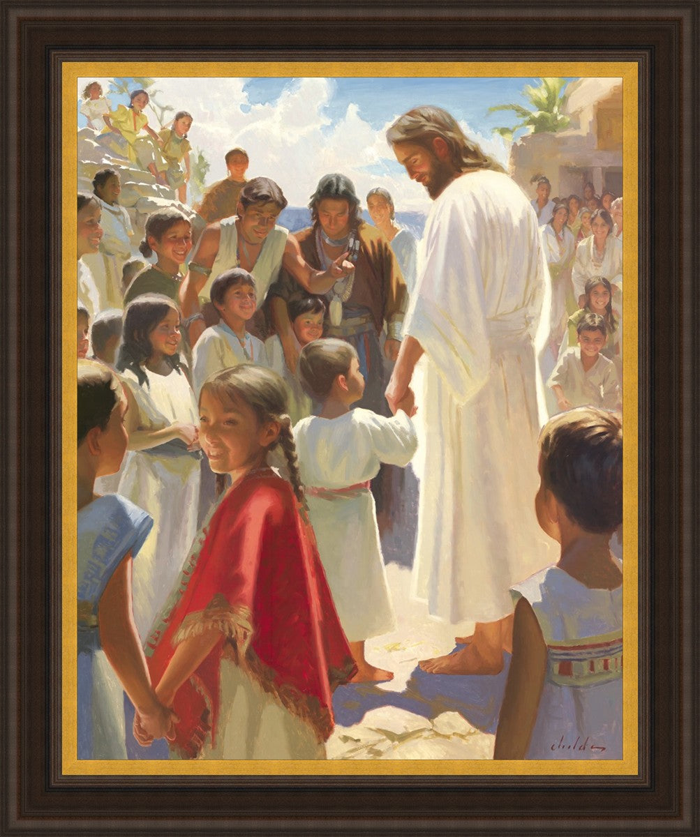 Jesus Stood in The Midst Large Wall Art