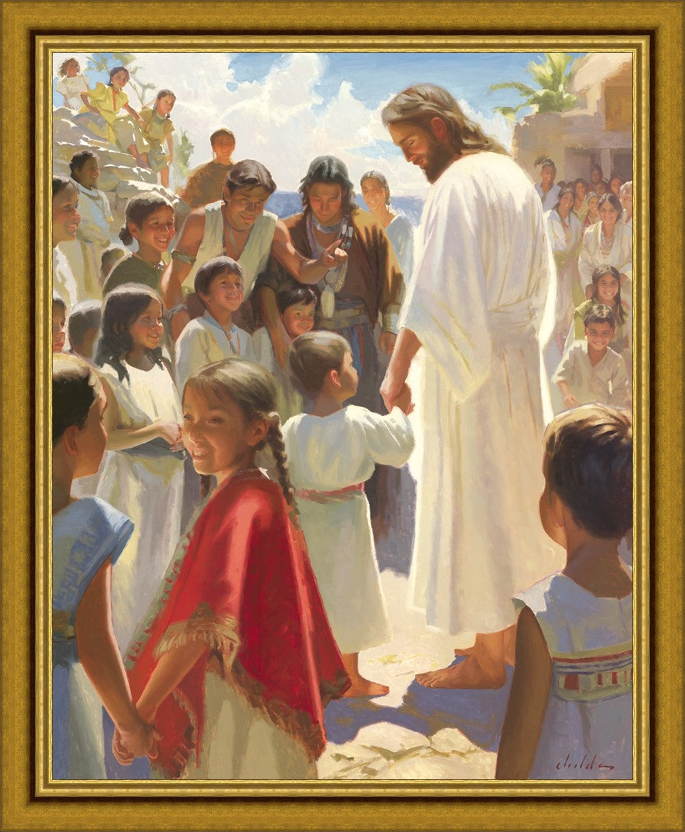 Jesus Stood in The Midst Large Wall Art