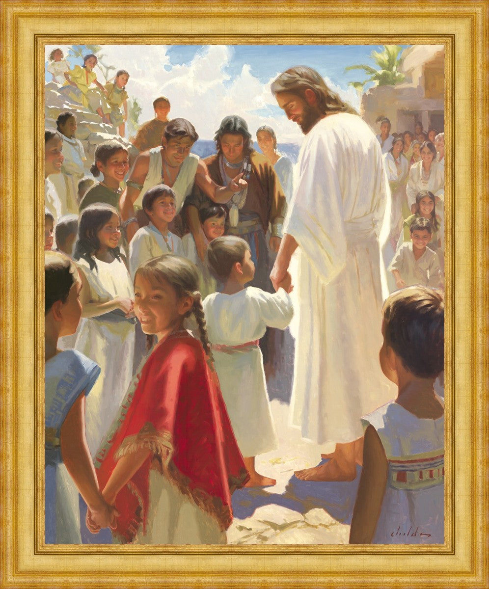 Jesus Stood in The Midst Large Wall Art