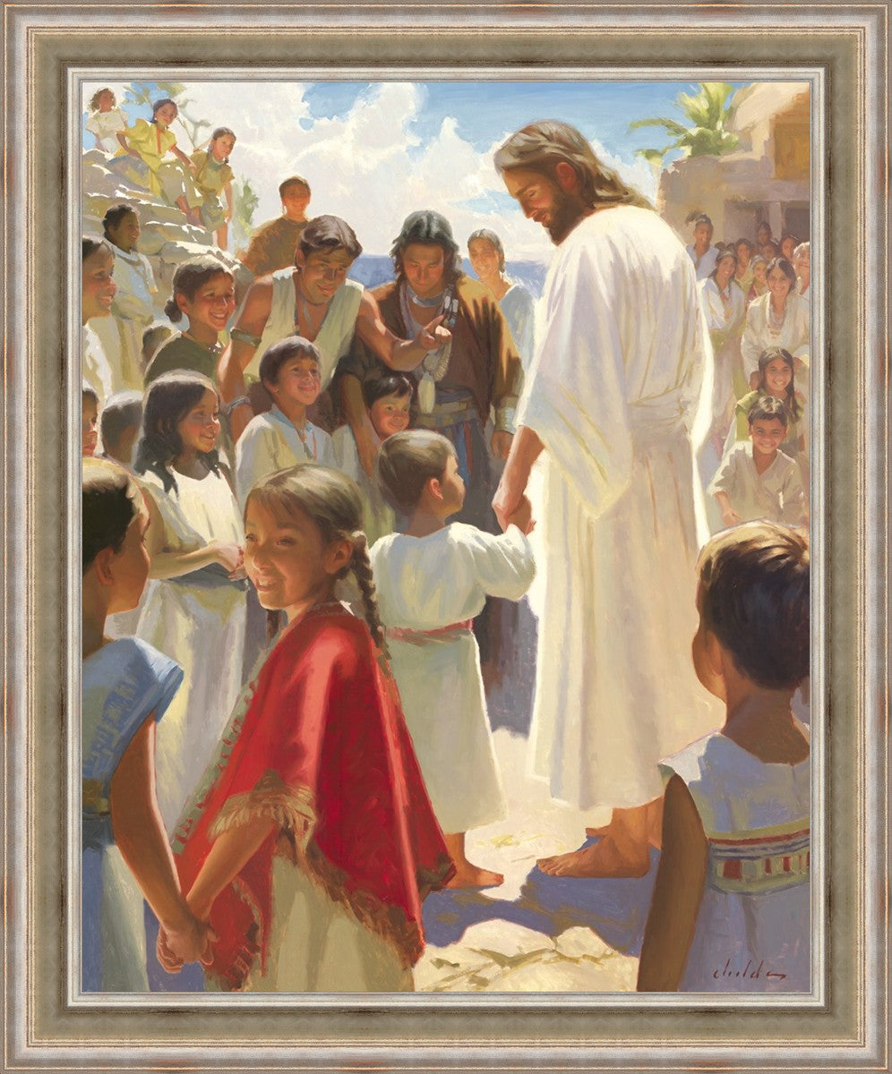 Jesus Stood in The Midst Large Wall Art