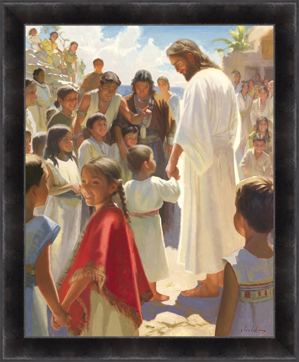 Jesus Stood in The Midst Large Wall Art