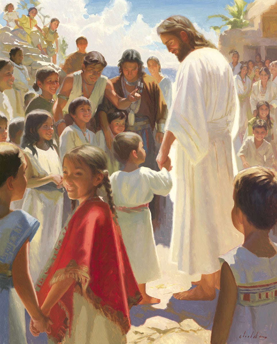 Jesus Stood in The Midst Large Wall Art Gallery Wrap