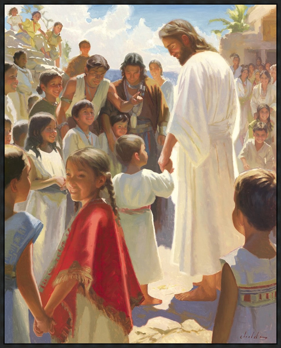 Jesus Stood in The Midst Large Wall Art Gallery Wrap