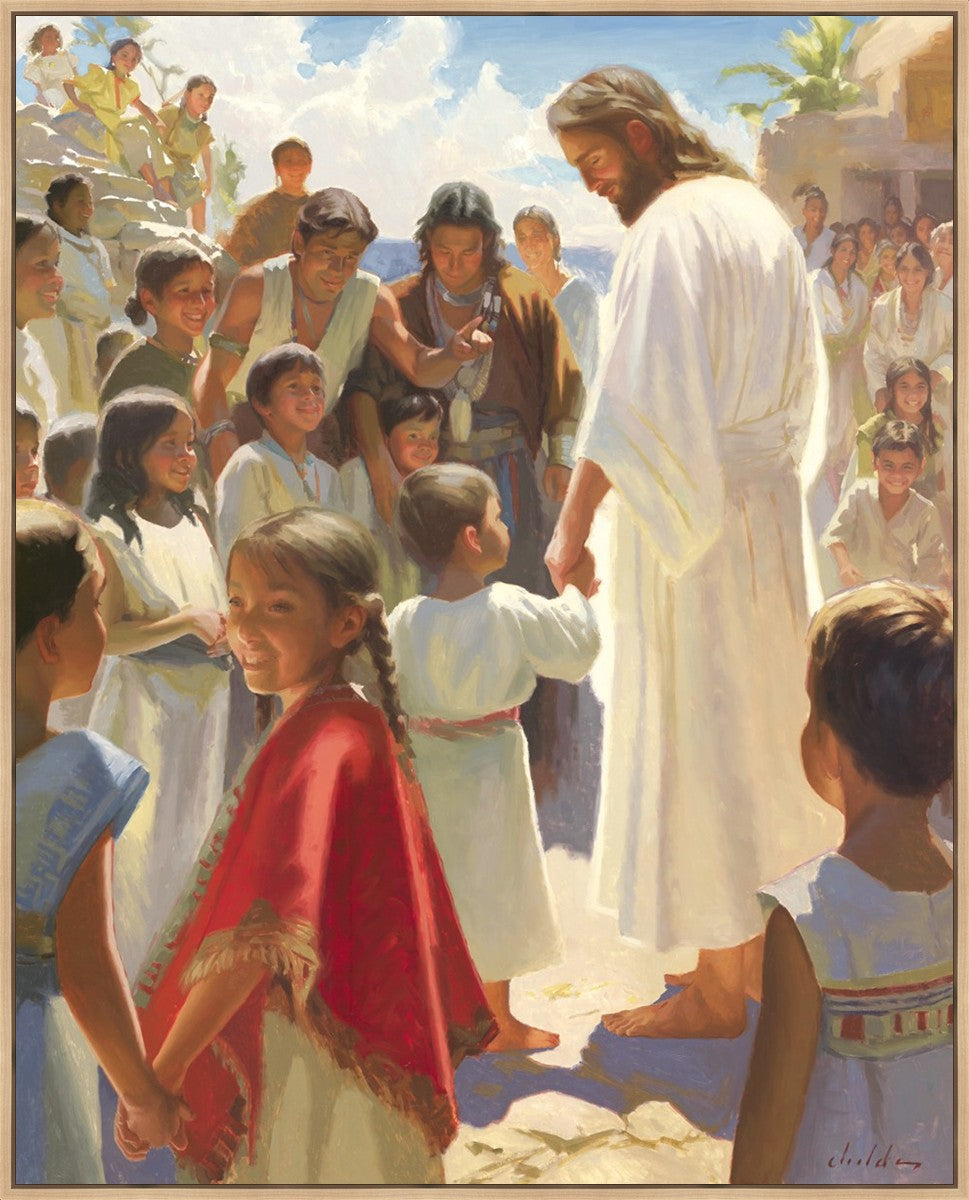 Jesus Stood in The Midst Large Wall Art Gallery Wrap