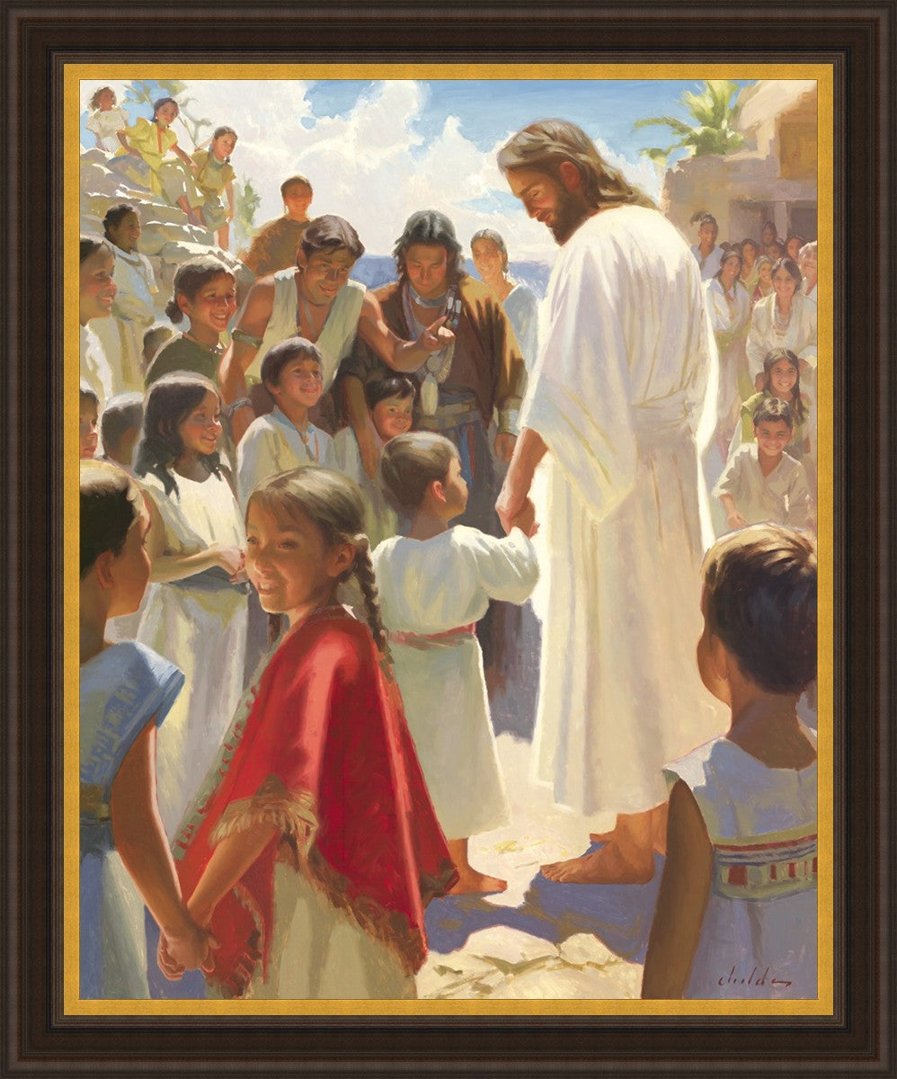 Jesus Stood in The Midst Large Wall Art