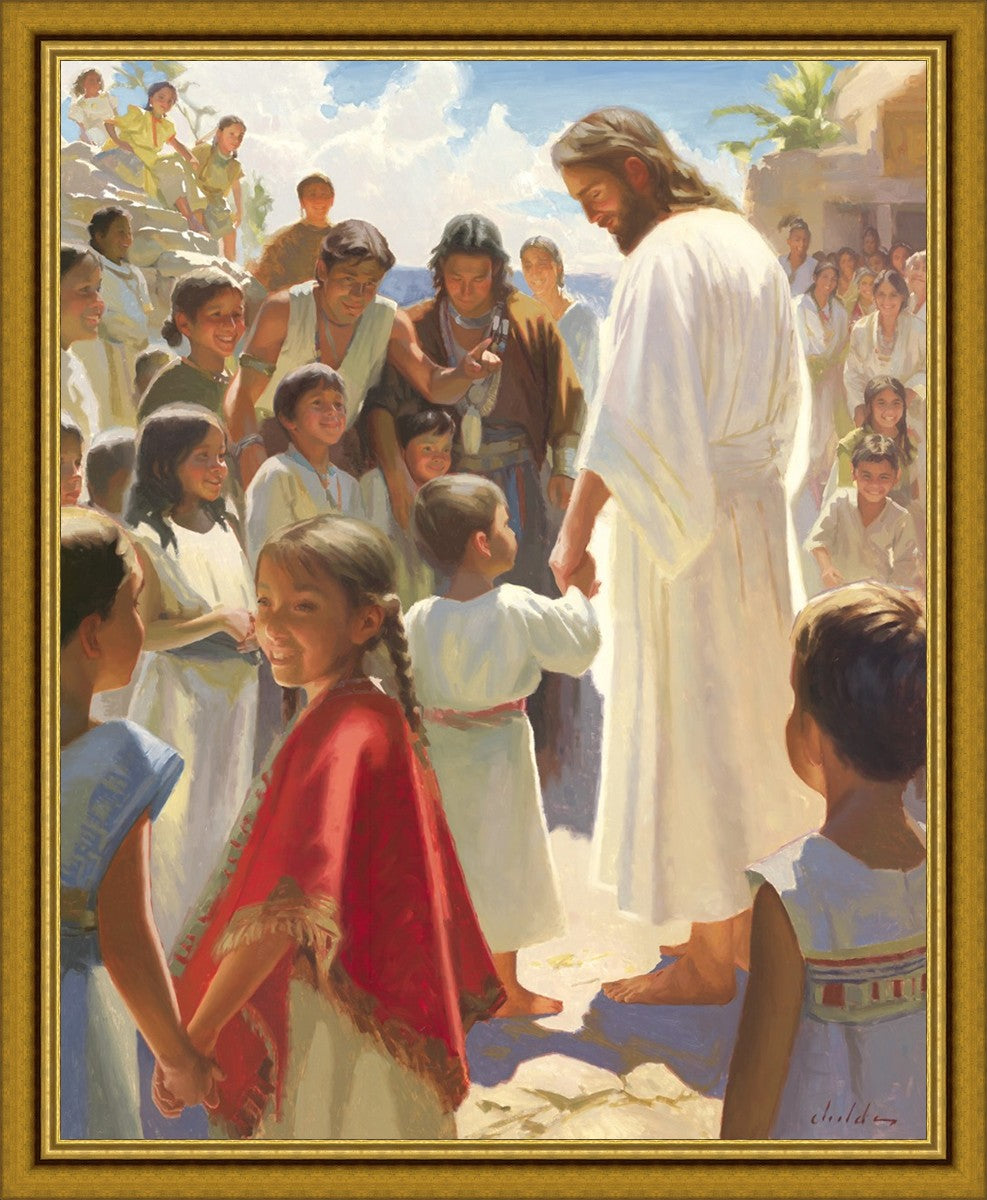 Jesus Stood in The Midst Large Wall Art
