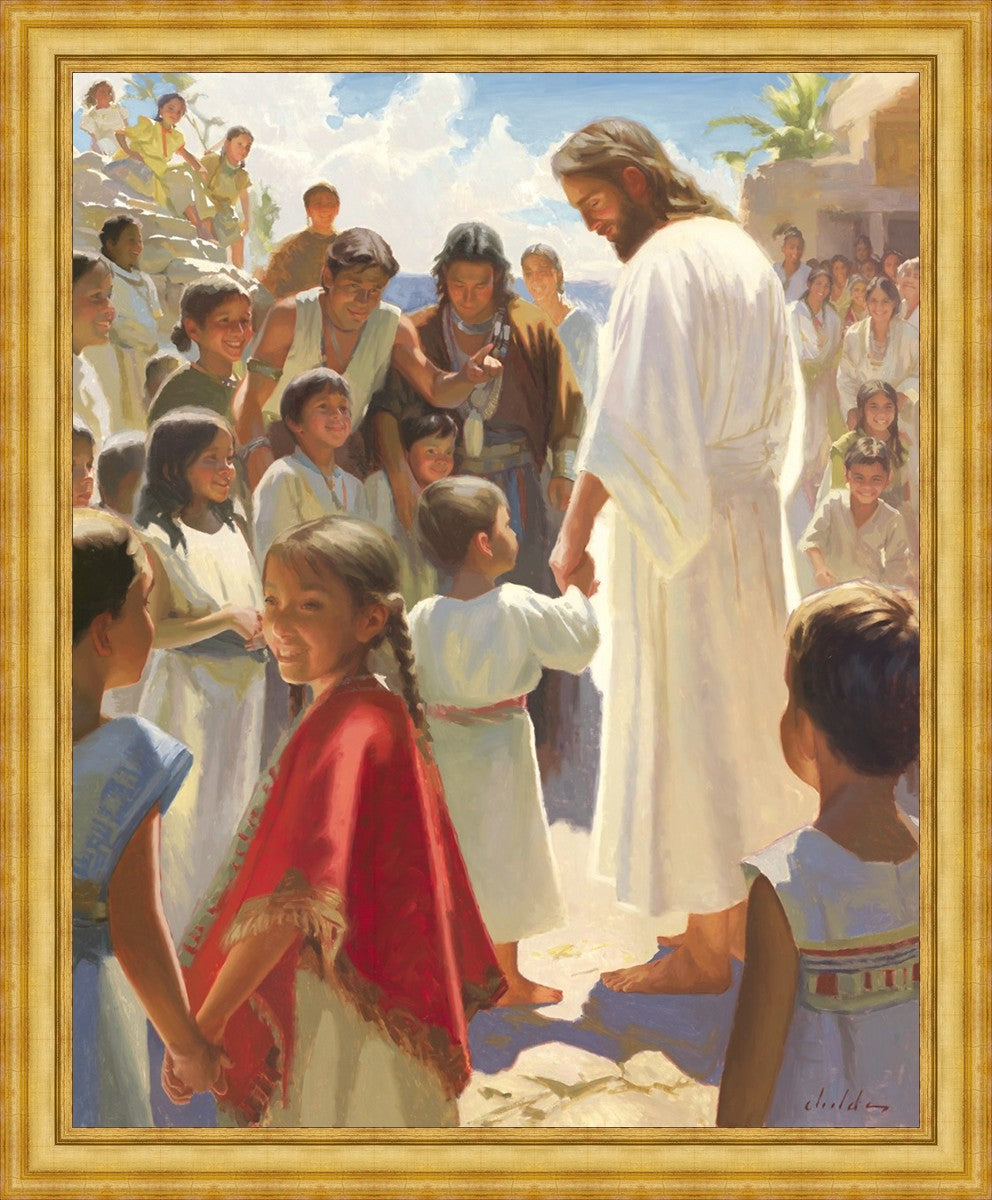 Jesus Stood in The Midst Large Wall Art