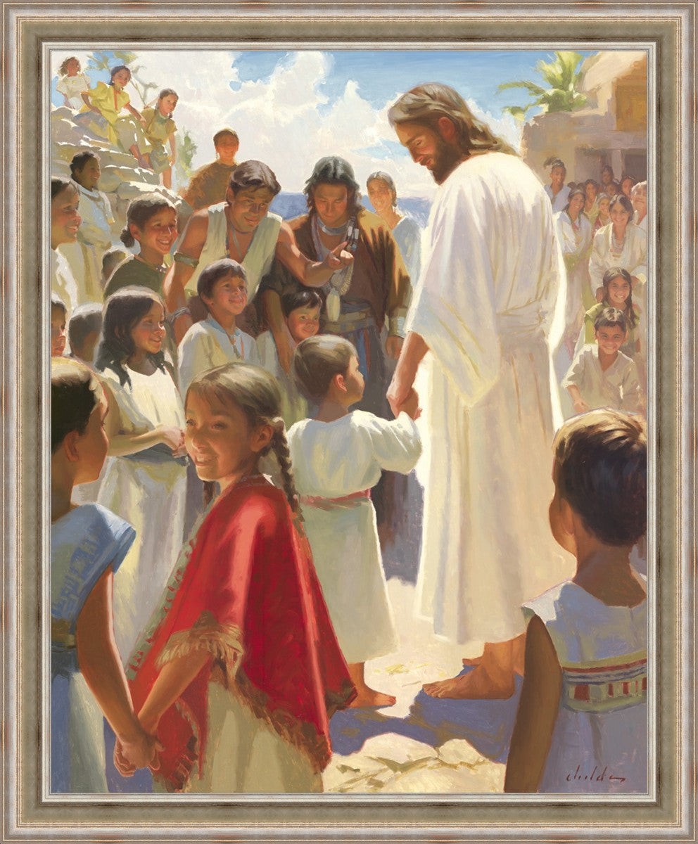 Jesus Stood in The Midst Large Wall Art