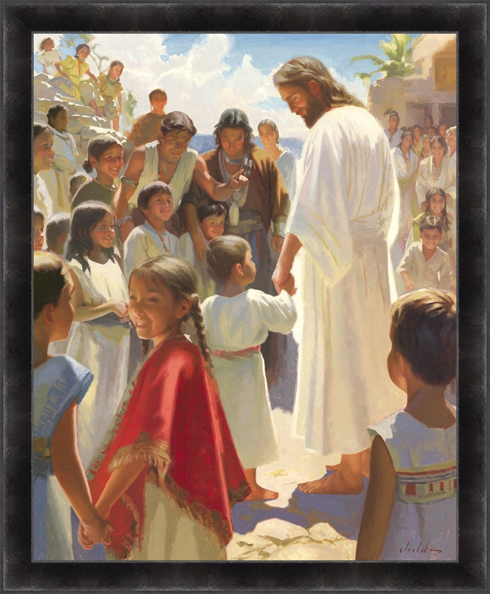 Jesus Stood in The Midst Large Wall Art