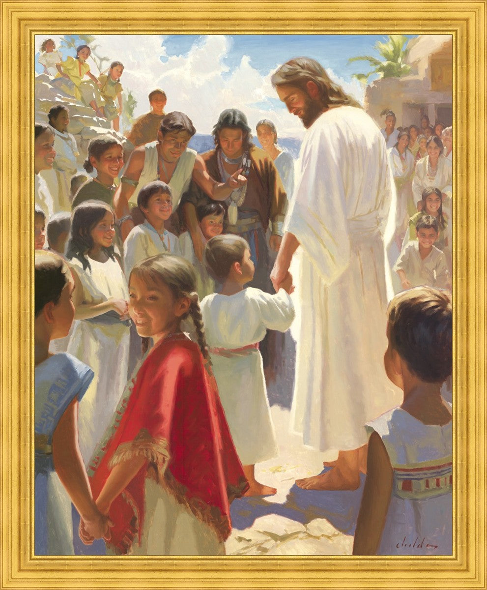 Jesus Stood in The Midst Large Wall Art