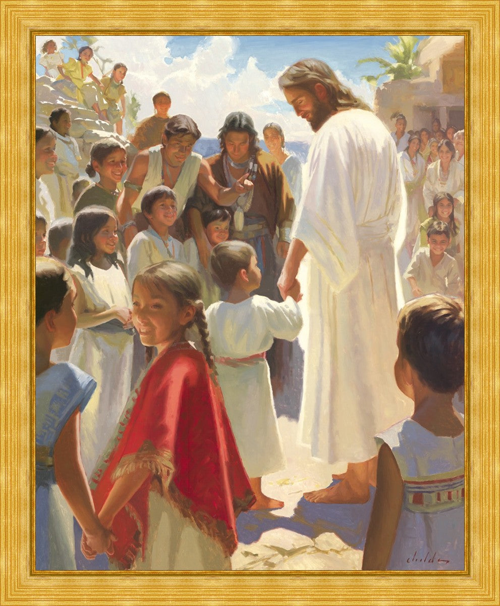 Jesus Stood in The Midst Large Wall Art
