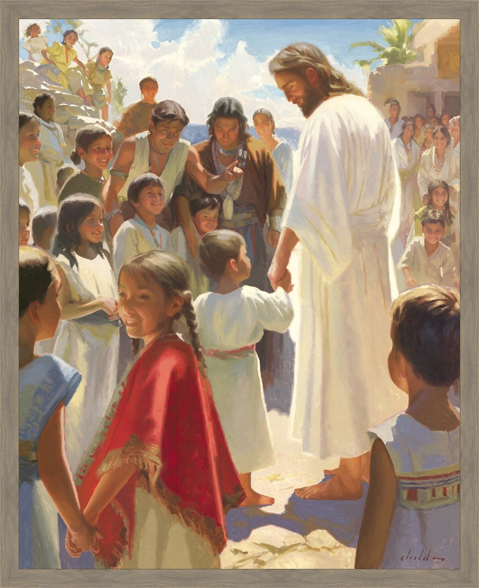 Jesus Stood in The Midst Large Wall Art